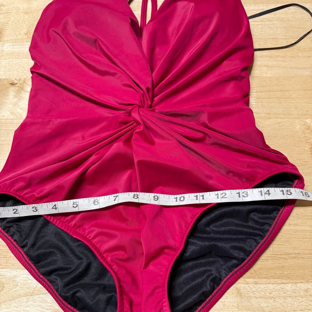 Magicsuit NWT Dark PINK Drew One Piece Swimsuit Size 10 Wireless Bra Strappy - Picture 11 of 14